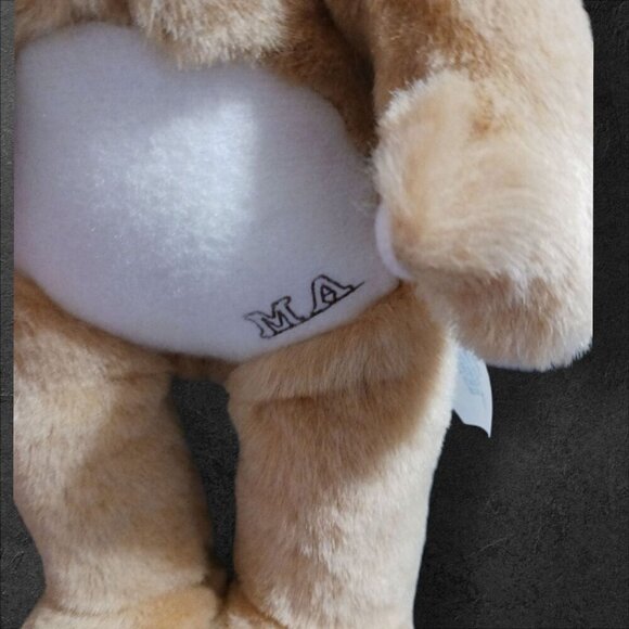 Madame Alexander Plush Bear Doll With Embroidered Details & Ribbon Bow "13" - Picture 3 of 4